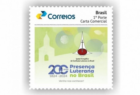 Selo alusivo aos 200 anos de Presença Luterana no Brasil será lançado no Espírito Santo e em Santa Catarina