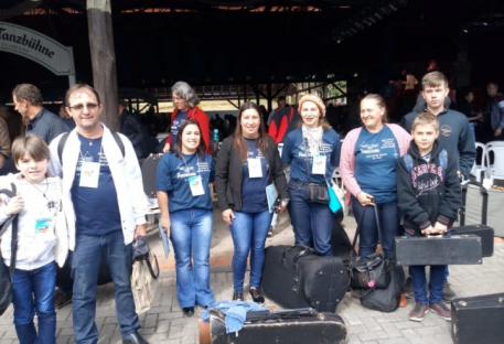 Trombonistas do Sínodo Sudeste participam do VIII Encontro de Coros de Metais da IECLB em Pomerode/SC