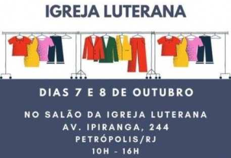 Comunidade de Petrópolis/RJ realiza Bazar Beneficente