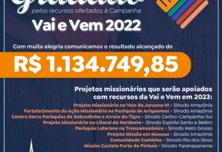 IECLB divulga resultados da Campanha Vai e Vem 2022